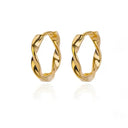 Gold Plated Teardrop Earrings Shine