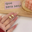 Vintage Geometric Hoop Earrings Korean Style Jewelry