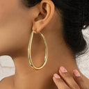 Vintage Geometric Hoop Earrings Korean Style Jewelry