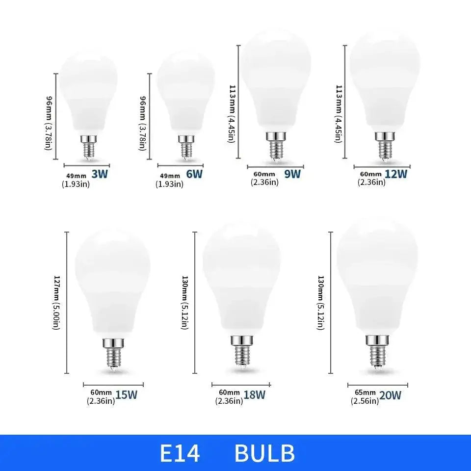 LED Bulb Lamps Energy Efficient Lighting Solutions 3W 6W 9W