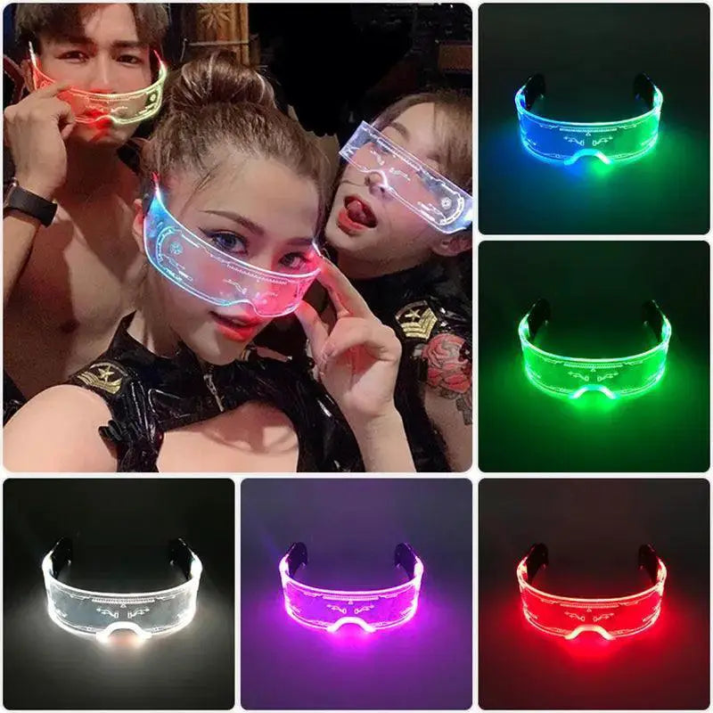 Neon Glow LED Party Glasses Light Up Nightclub Events