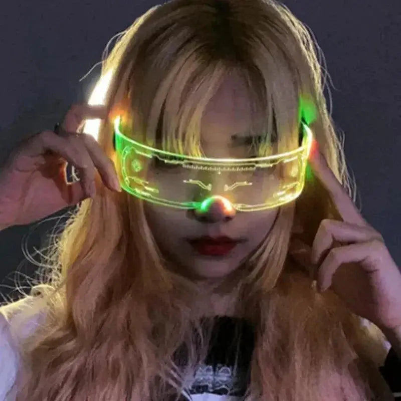Neon Glow LED Party Glasses Light Up Nightclub Events