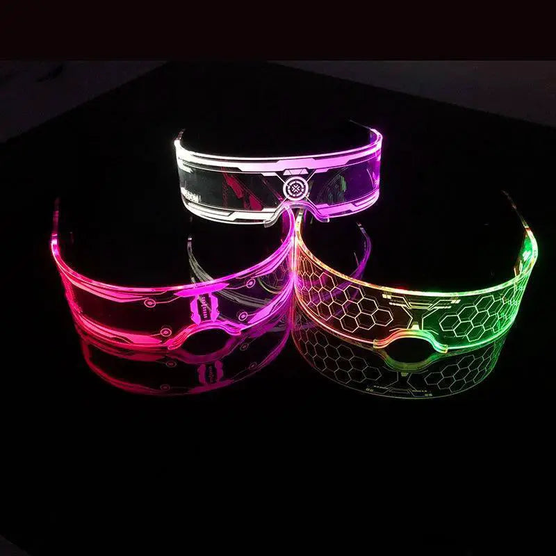 Neon Glow LED Party Glasses Light Up Nightclub Events