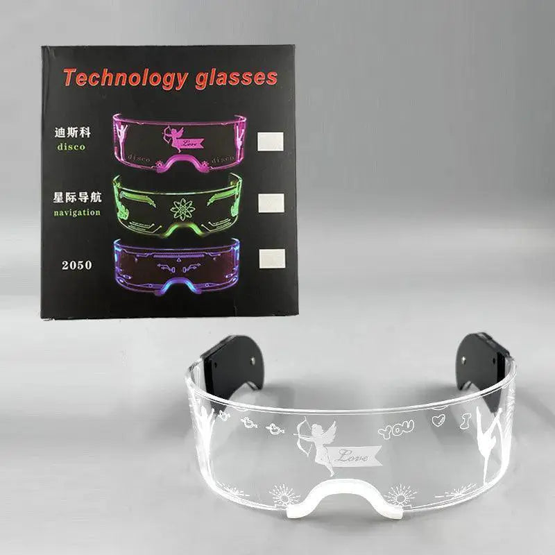 Neon Glow LED Party Glasses Light Up Nightclub Events