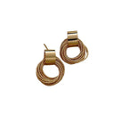 Shine Gold Circle Earrings for Everyday