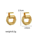 Shine Gold Circle Earrings for Everyday
