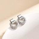 Shine Gold Circle Earrings for Everyday