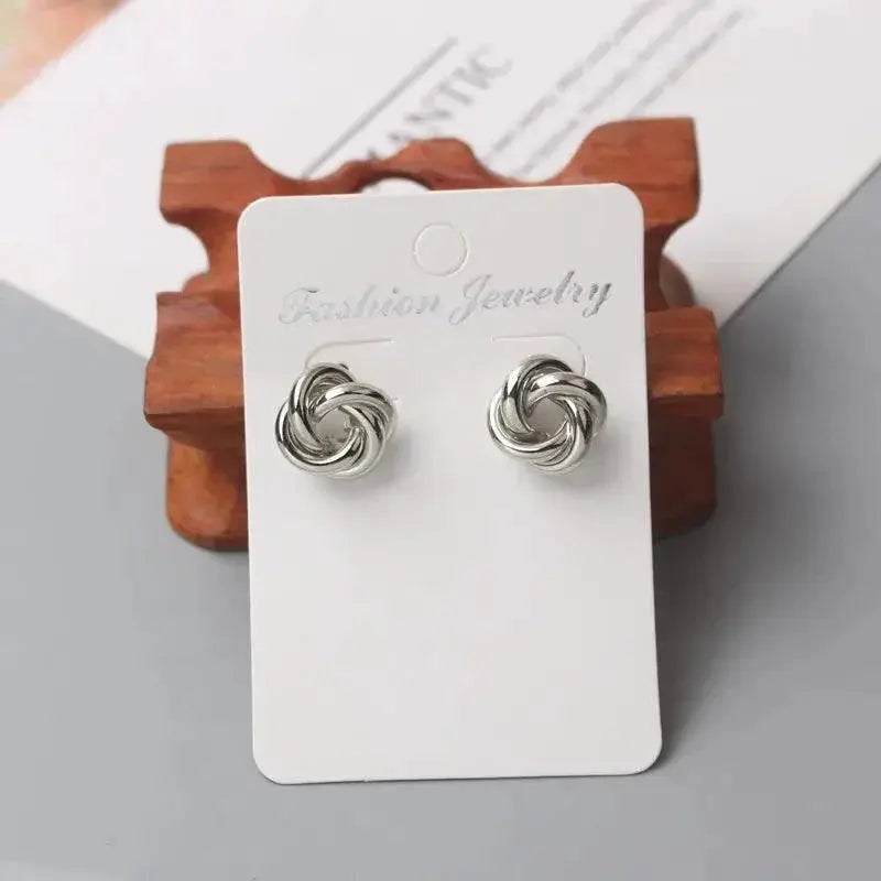 Gold Twist Stud Earrings Elevate Your Style Elegantly