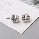 Gold Chic Twist Stud Earrings for Women