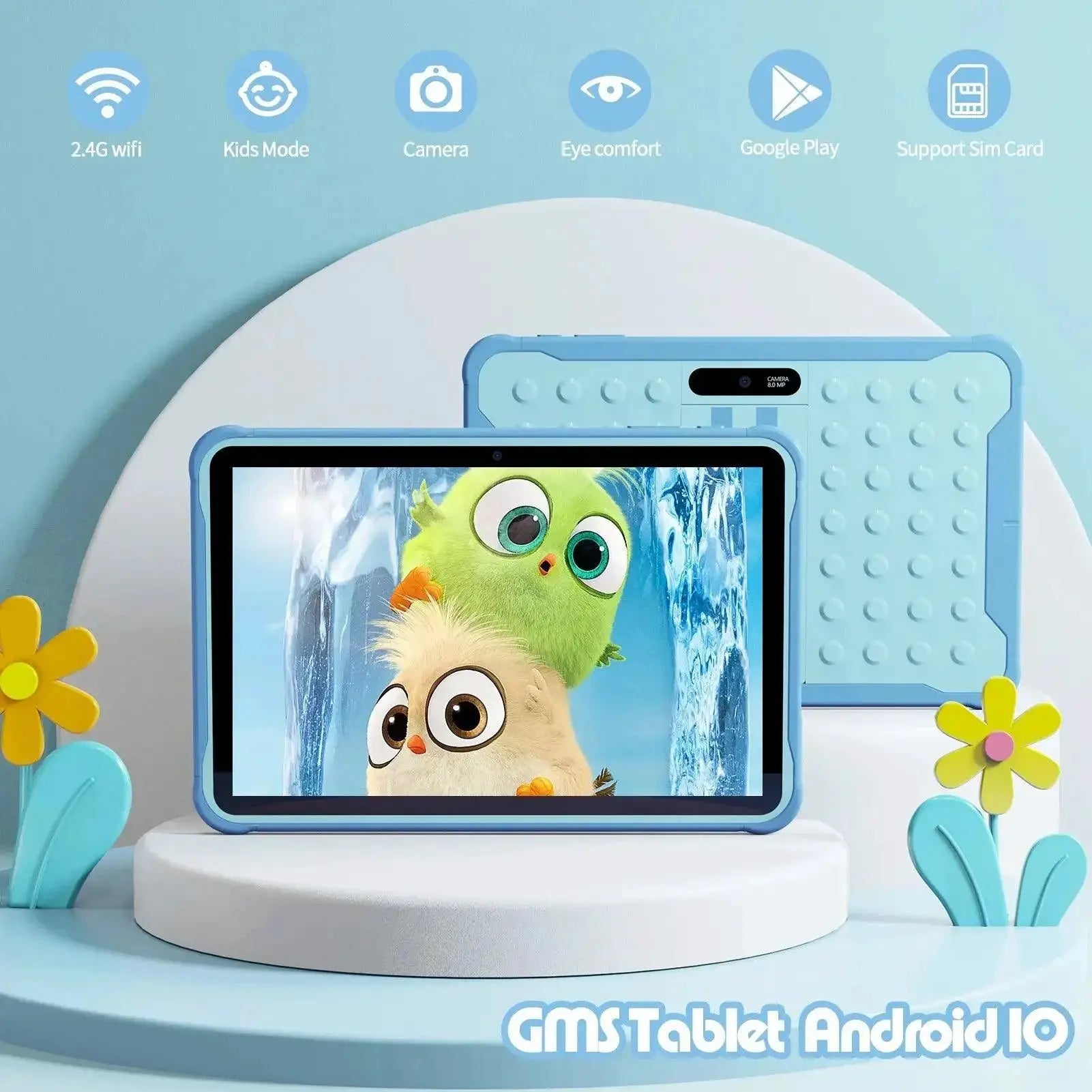 Kids Tablet 10 Inch 3G Android 10 64GB Storage For Kids