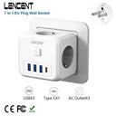 LENCENT Smart Multi Plug Charger Versatile Travel Power Hub