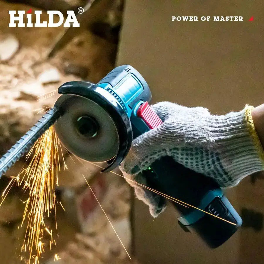 HILDA Mini Cordless Angle Grinder Versatile Tool Pro