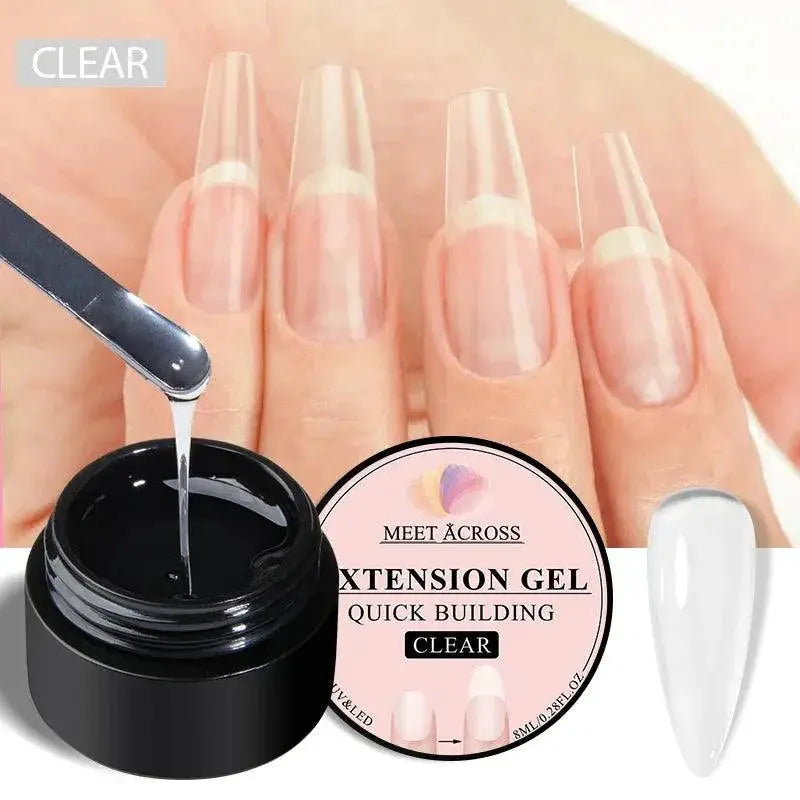 Nude Milk White Fiber Gel Polish Long Lasting Salon Quality