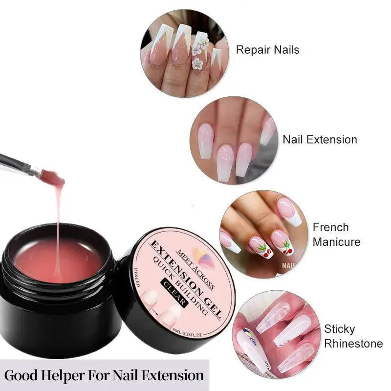 Nude Milk White Fiber Gel Polish Long Lasting Salon Quality