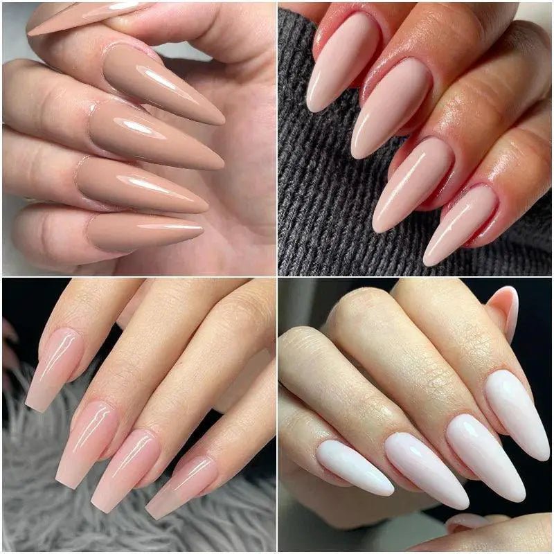 Nude Milk White Fiber Gel Polish Long Lasting Salon Quality