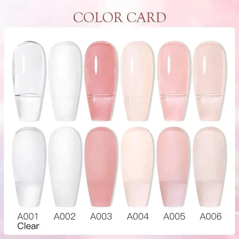 Nude Milk White Fiber Gel Polish Long Lasting Salon Quality