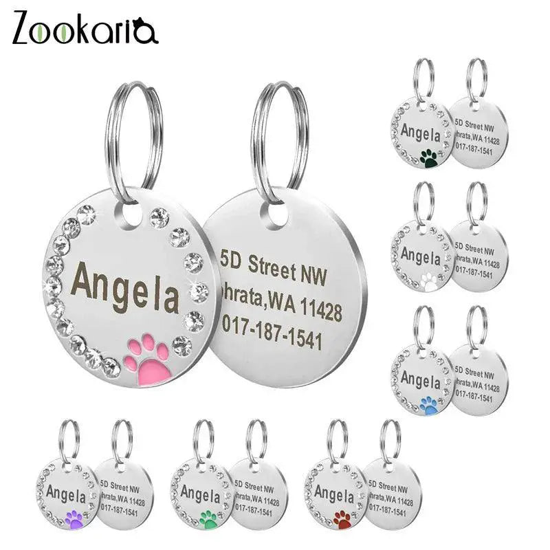Personalized Stainless Steel Pet ID Tag For Dogs And Cats