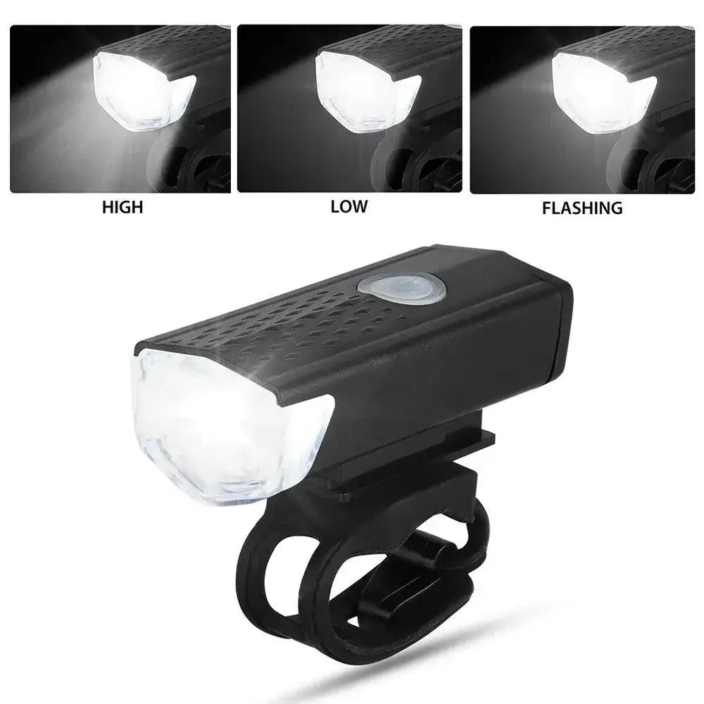 USB Rechargeable Bicycle Light Set for Safer Night Rides