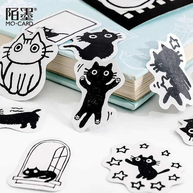 Whimsical Cat and Dog Stickers for Delightful Journaling