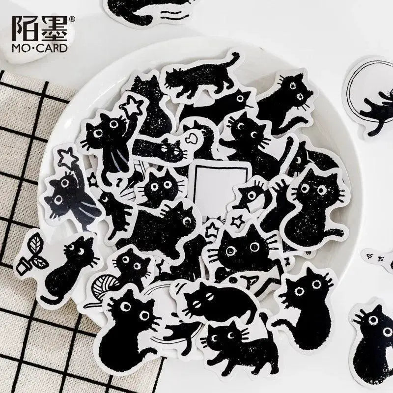 Whimsical Cat and Dog Stickers for Delightful Journaling