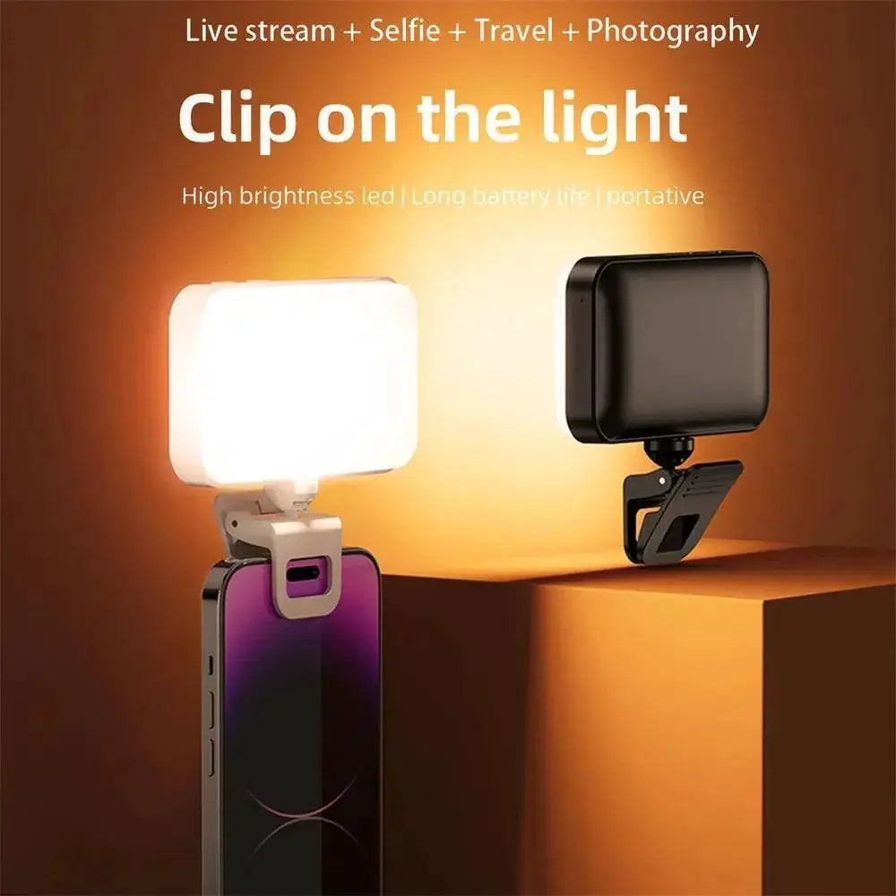 LED Selfie Light Clip Pro Lighting for Photos and Videos