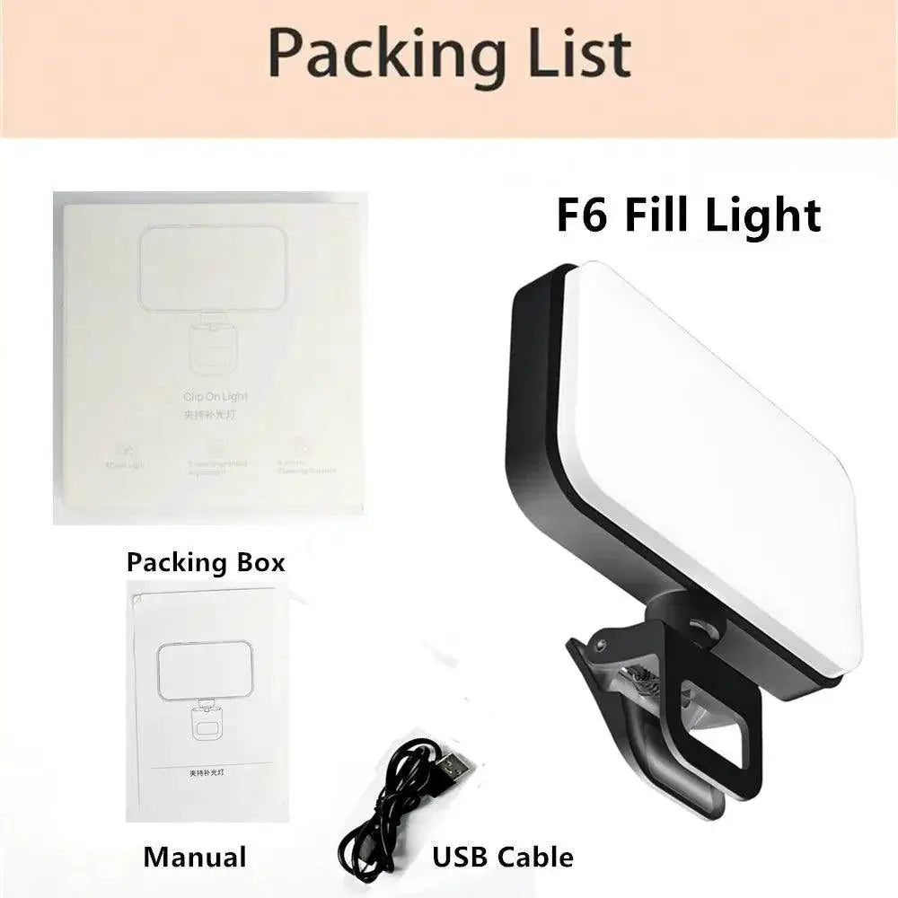 LED Selfie Light Clip Pro Lighting for Photos and Videos