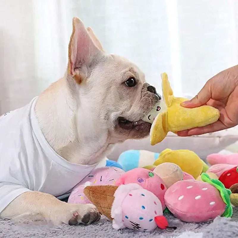 Puppy Plush Squeaky Toy For Small Dogs Interactive Chew Toy