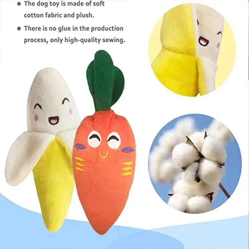 Puppy Plush Squeaky Toy For Small Dogs Interactive Chew Toy