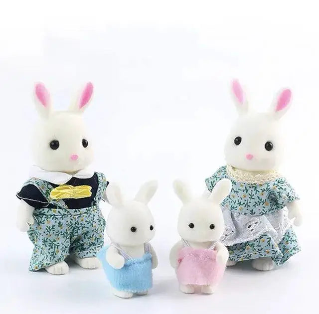 Forest Rabbit Family DIY Playset Interactive Toy for Kids