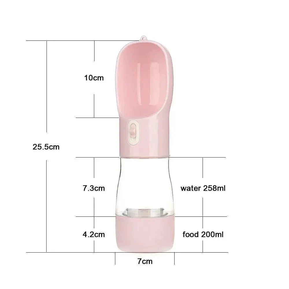Pet Dog Water Bottle Feeder Bowl Outdoor Travel Solution