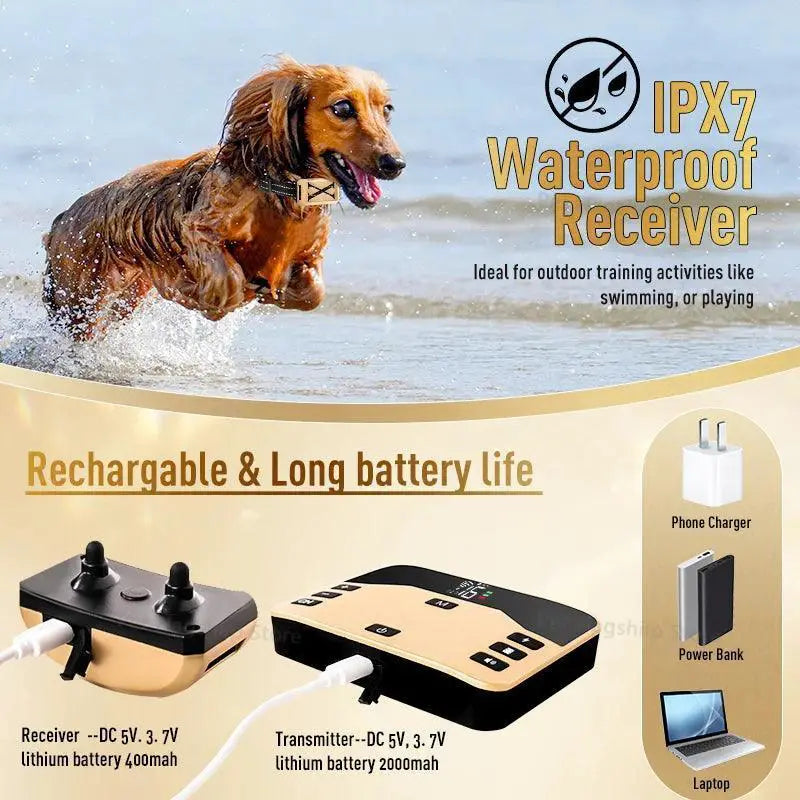 Wireless Dog Fence and Training Collar Combo for Pups