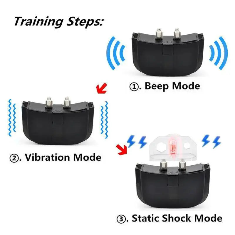 Waterproof Dog Training Collar Remote Control Bark Trainer