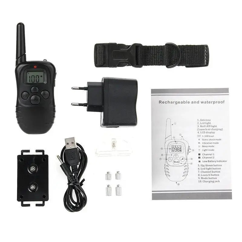Waterproof Dog Training Collar Remote Control Bark Trainer