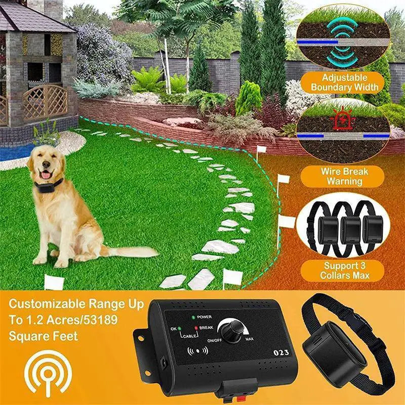 Wireless Dog Fence System Safe Customizable Training
