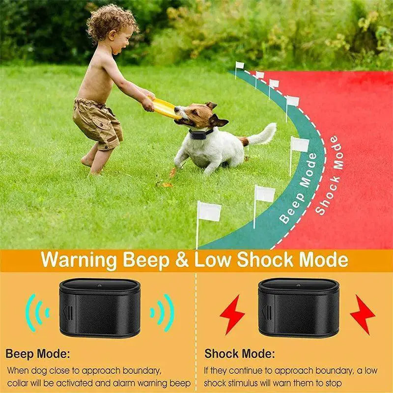 Wireless Dog Fence System Safe Customizable Training