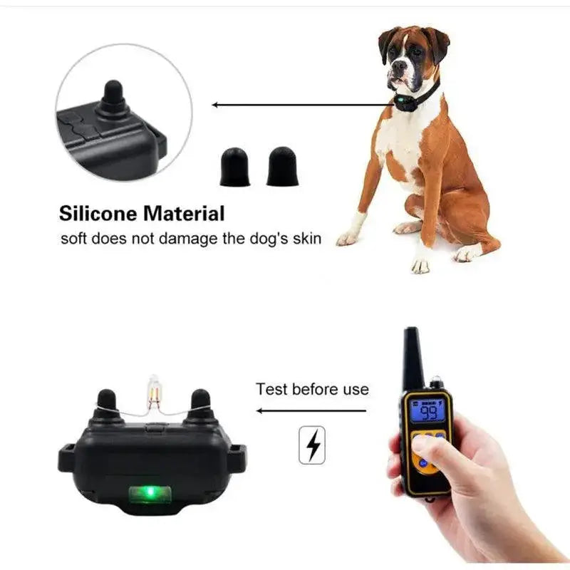 800M Waterproof Anti Bark Dog Training Collar With Remote