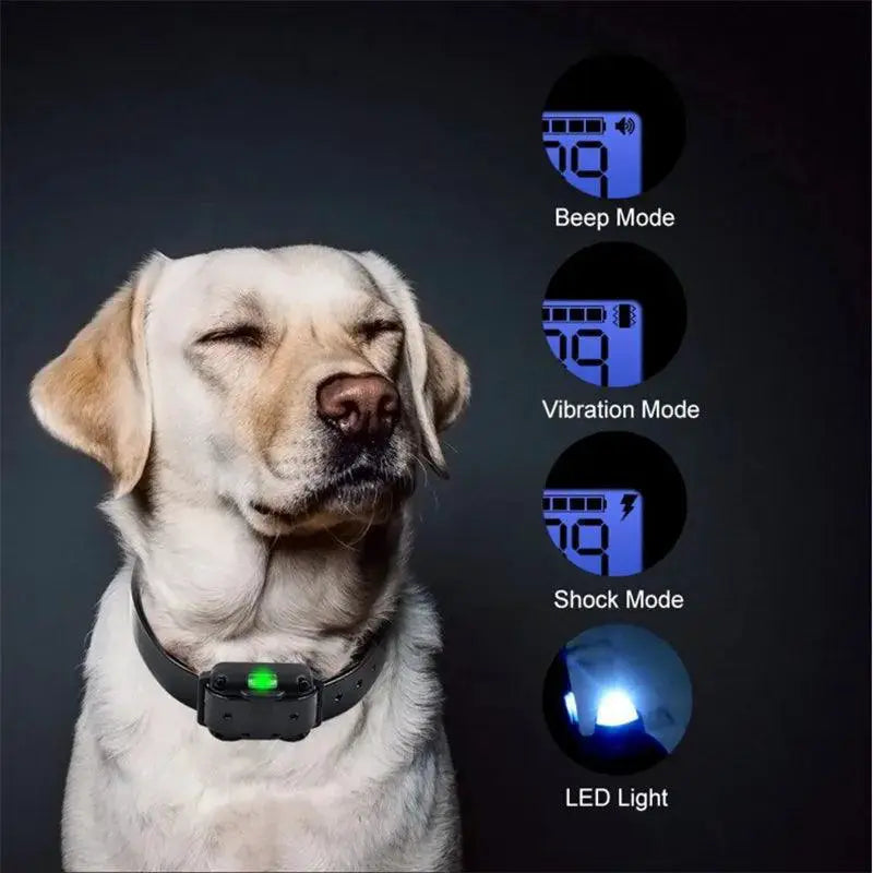 800M Waterproof Anti Bark Dog Training Collar With Remote