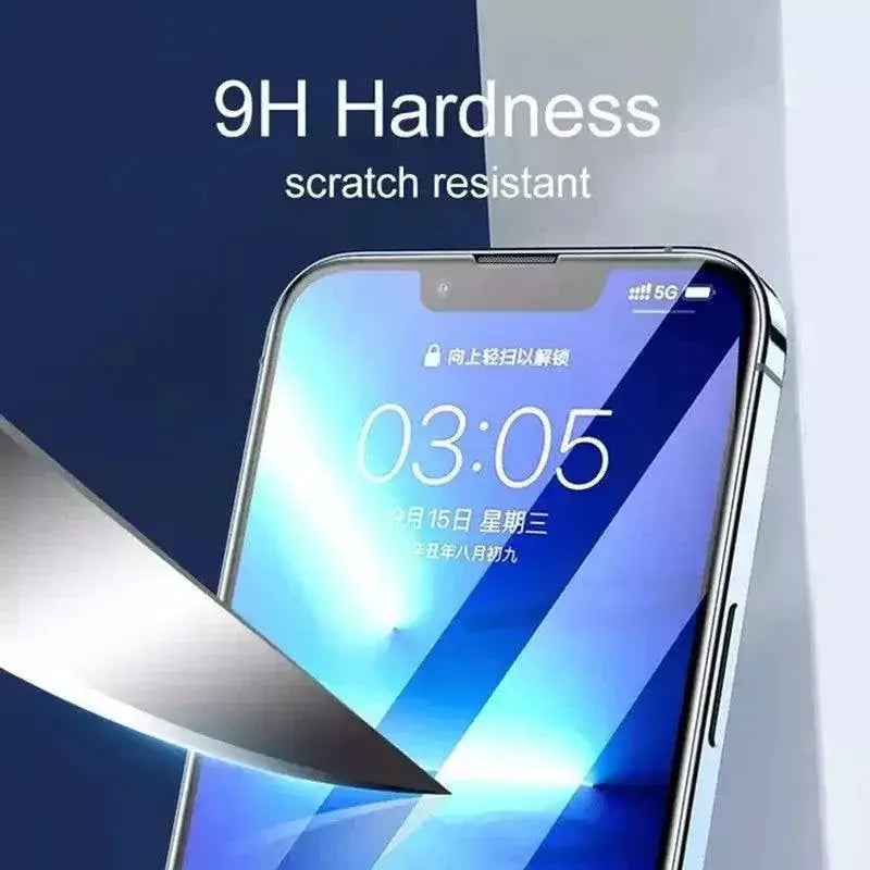 9D Tempered Glass Screen Protector for iPhone Pack of 4