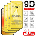 9D Tempered Glass Screen Protectors for iPhone Clarity Pack