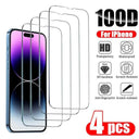 Crystal Clear Tempered Glass Screen Protector for iPhone