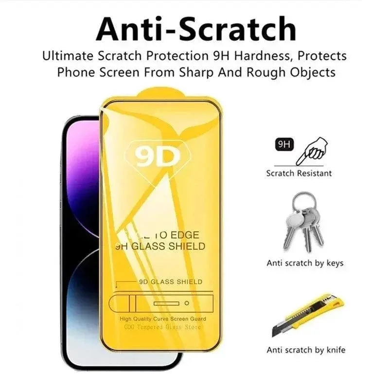 9D Tempered Glass iPhone Screen Protector Ultimate Clarity