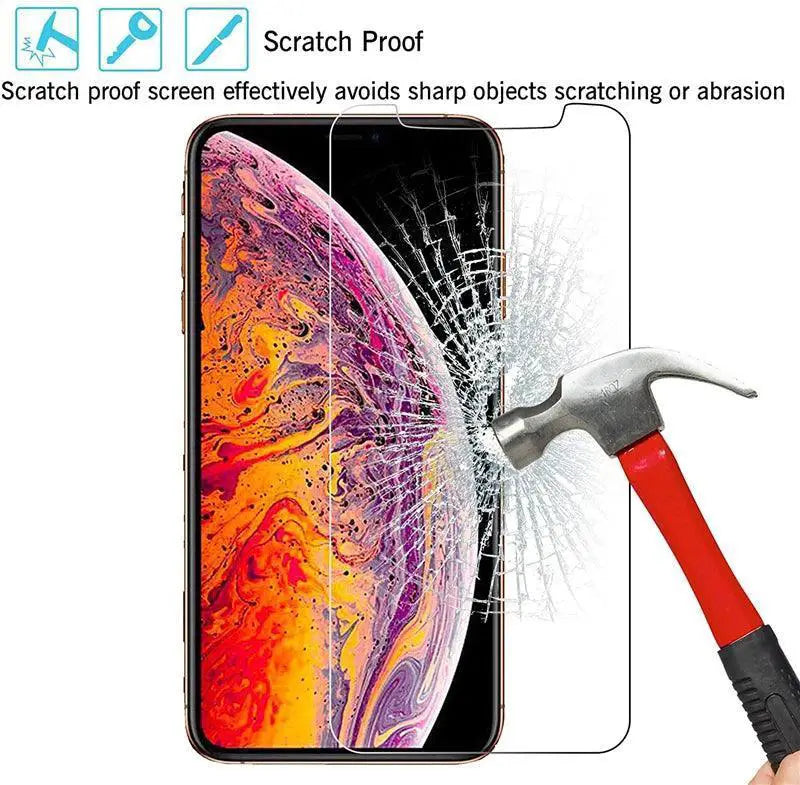 Tempered Glass Screen Protectors for iPhone 15 and 6S Plus