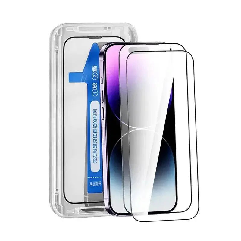 iPhone Clear Tempered Glass Screen Protector 2 Pack
