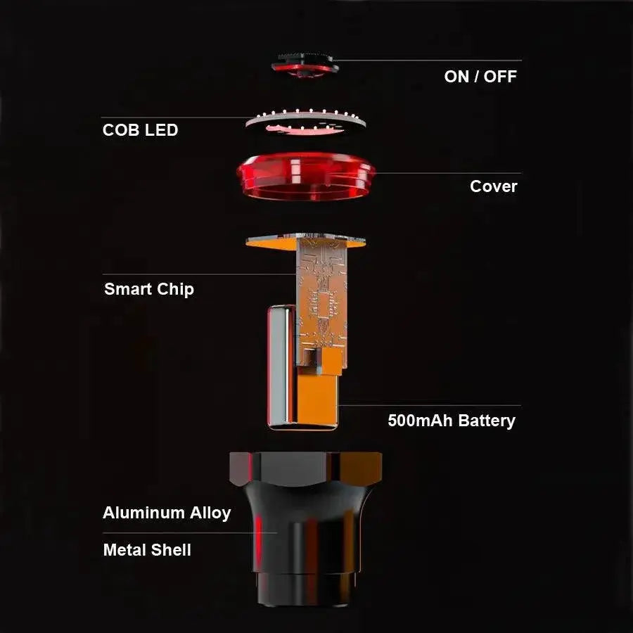Smart Cycling Rear Light With Intelligent Brake Detection