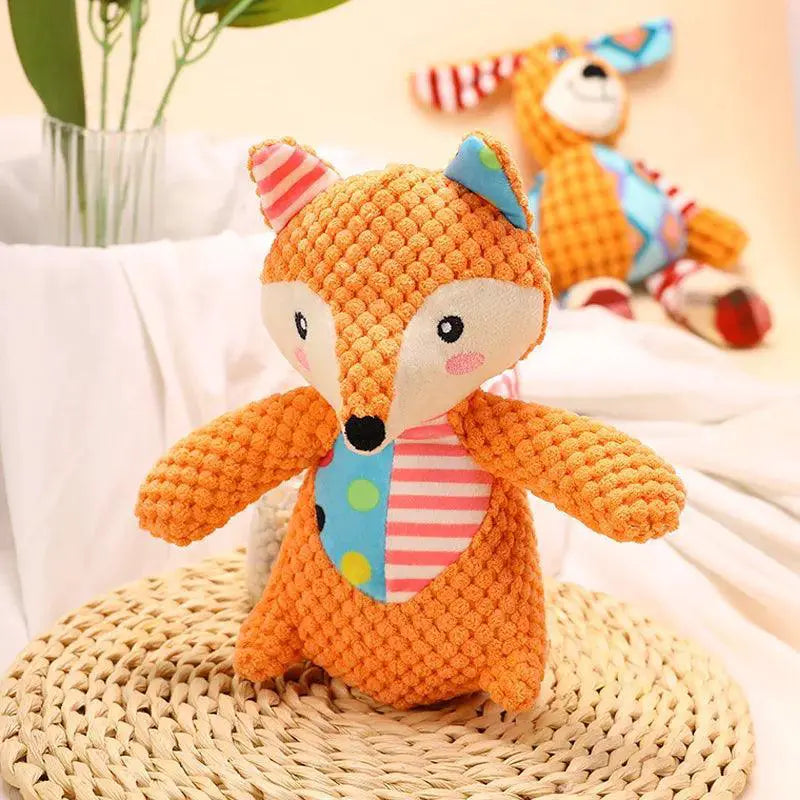 Plush Dog Toy Set Interactive Chew Squeaker for Dogs