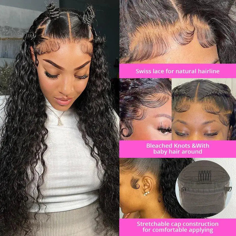 30 Inch Brazilian Loose Deep Wave Lace Front Wigs Curly