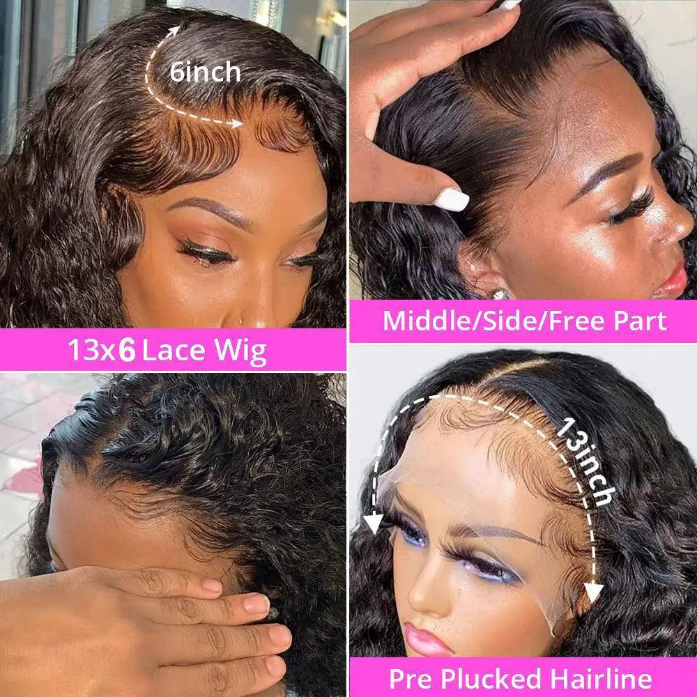 30 Inch Brazilian Loose Deep Wave Lace Front Wigs Curly