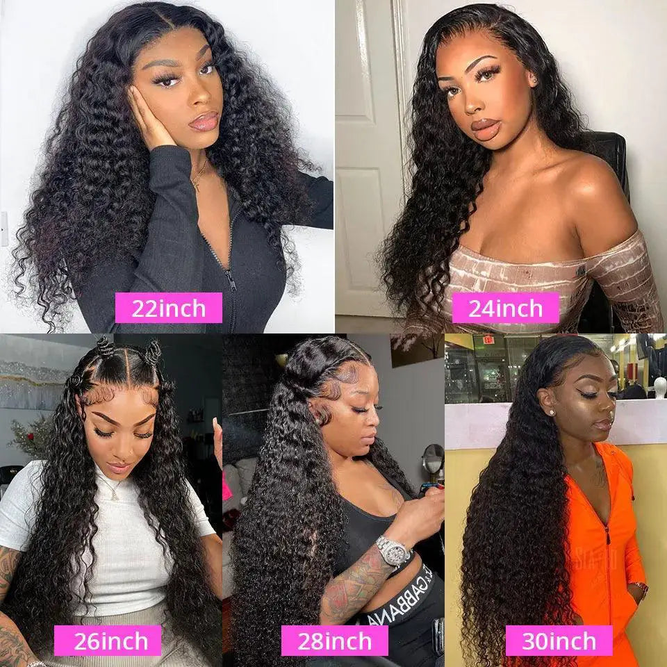 30 Inch Brazilian Loose Deep Wave Lace Front Wigs Curly
