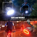 LED Bike Lights USB Rechargeable Waterproof Trail Visibility