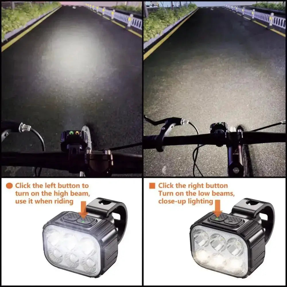 Cyclists Essential LED Light Kit For Night Rides Safety